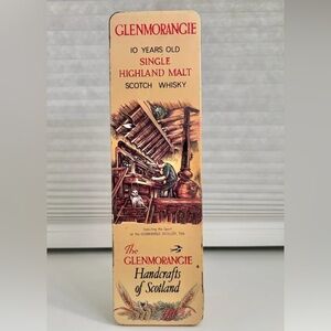 Vintage Tin Glennorangie Single Highland Malt Scotch Whisky Scotland
